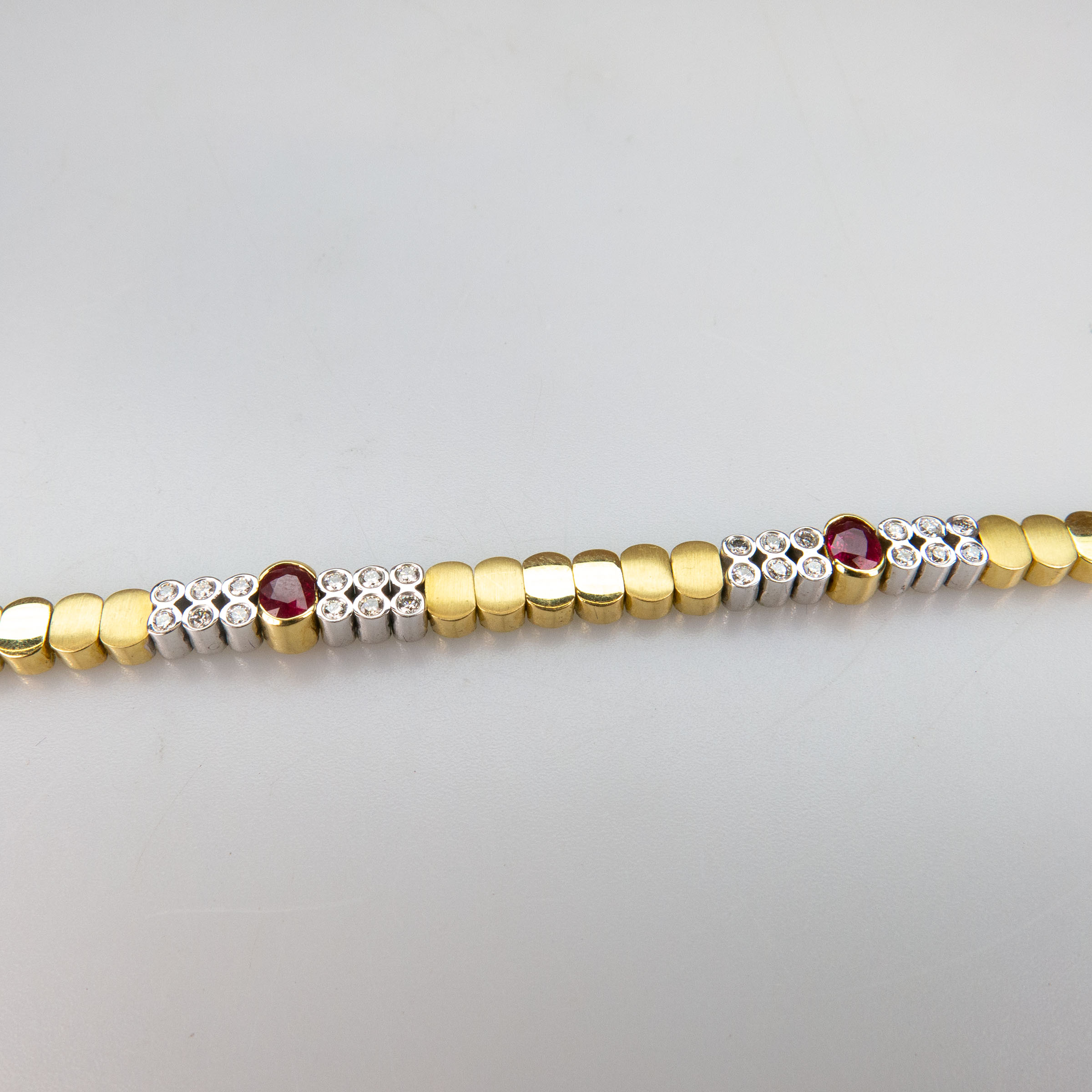18k Yellow And White Gold Bracelet