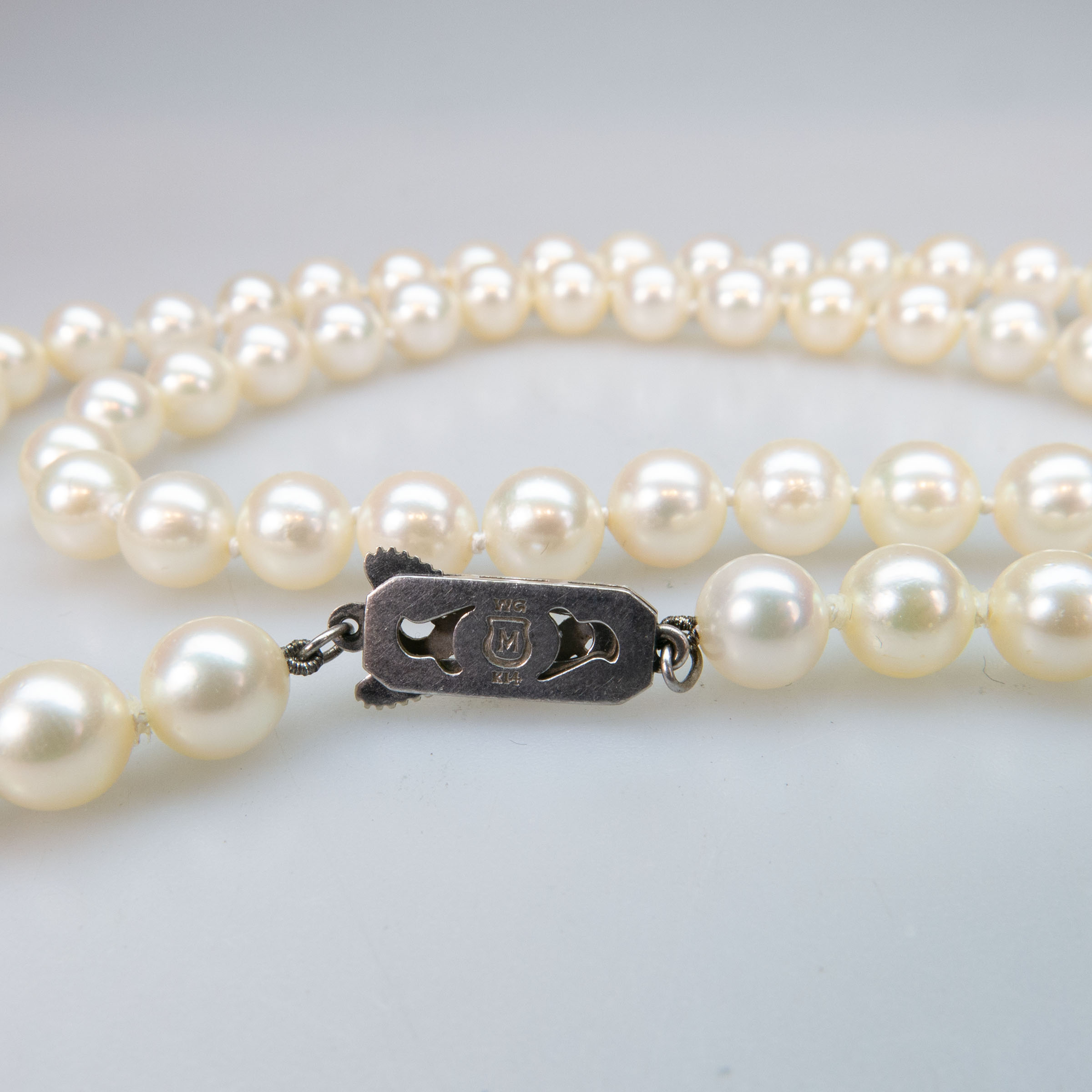 Mikimoto Single Strand Cultured Pearl Necklace