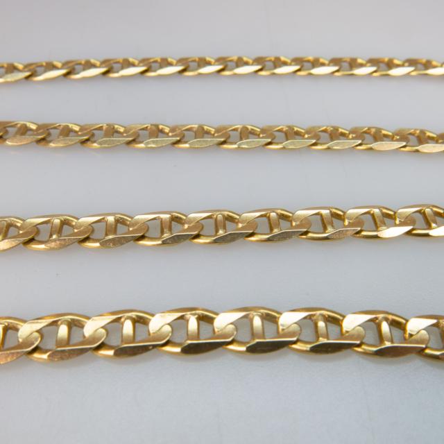 Italian 14k Yellow Gold Mariner Link Chain