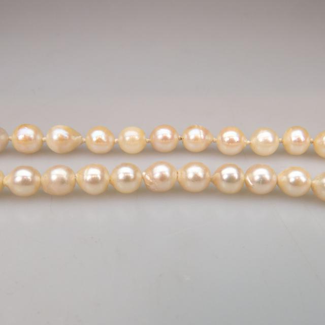 Two Single Strand Baroque Pearl Necklaces