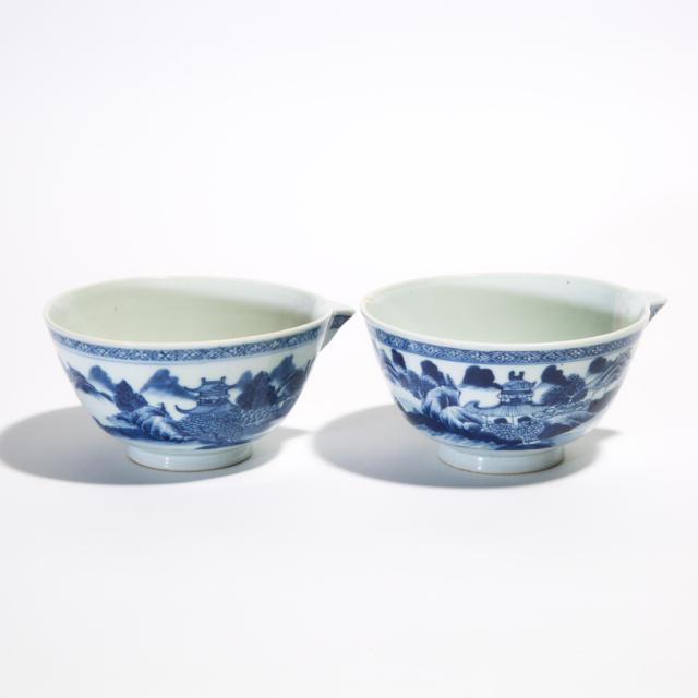 Two Small Bowl-Shaped Jugs from the Nanking Cargo, Qianlong Period, Circa 1750