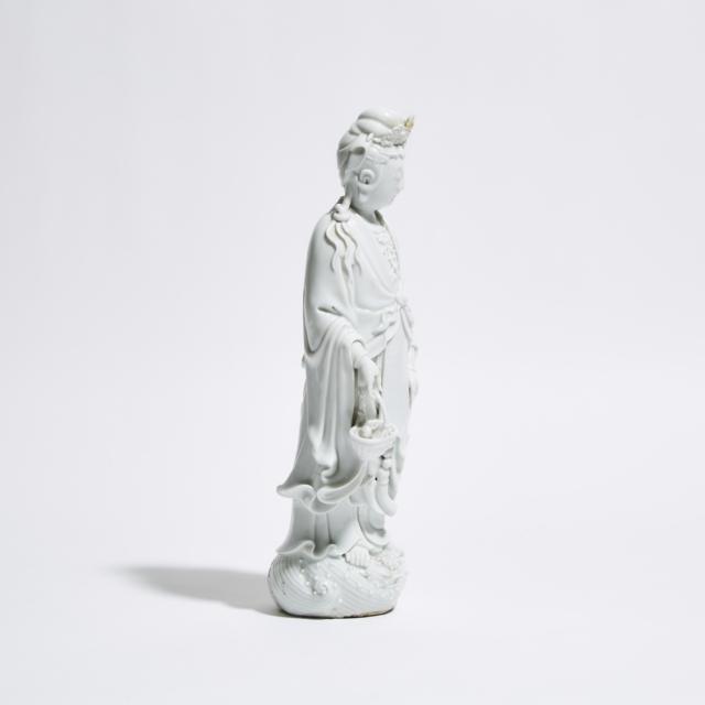 A Blanc de Chine Figure of Guanyin, Early 20th Century