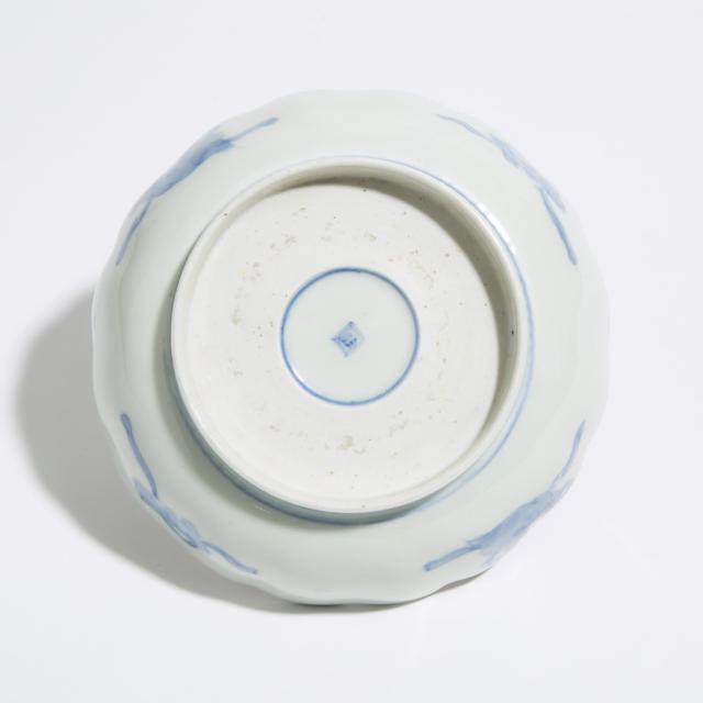 A Japanese Arita Lobed-Rim Porcelain Bowl, Circa 1900, Meiji Period