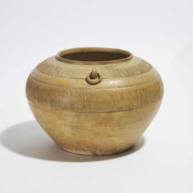 A Large 'Proto-Porcelain' Jar, Warring States Period (475-221 BC)