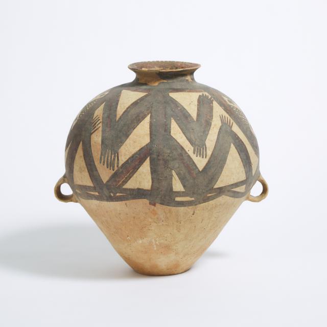 A Large Painted Pottery Jar, Majiayao Culture, Machang Phase, Neolithic Period, 3rd Millennium BC