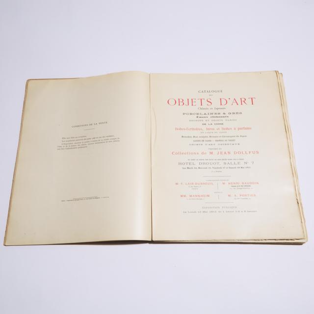 L.E. Bertin, Les Grandes Guerres Civiles Du Japon, 1894, Together With Collections Jean Dollfus: Objets d'Art de l'Extrême Orient, 1912