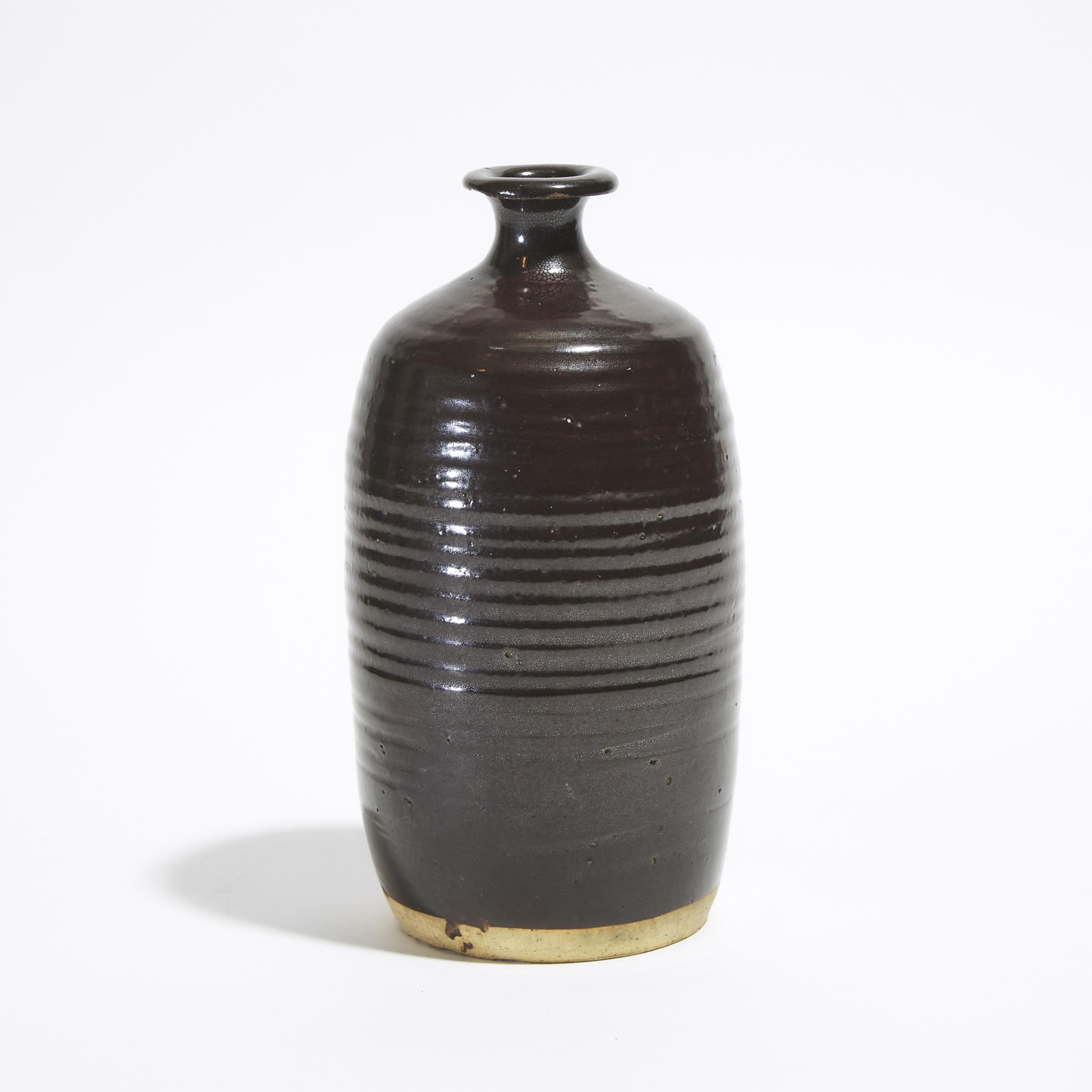 A Henan Black-Glazed Bottle Vase, Song Dynasty (AD 960-1279)