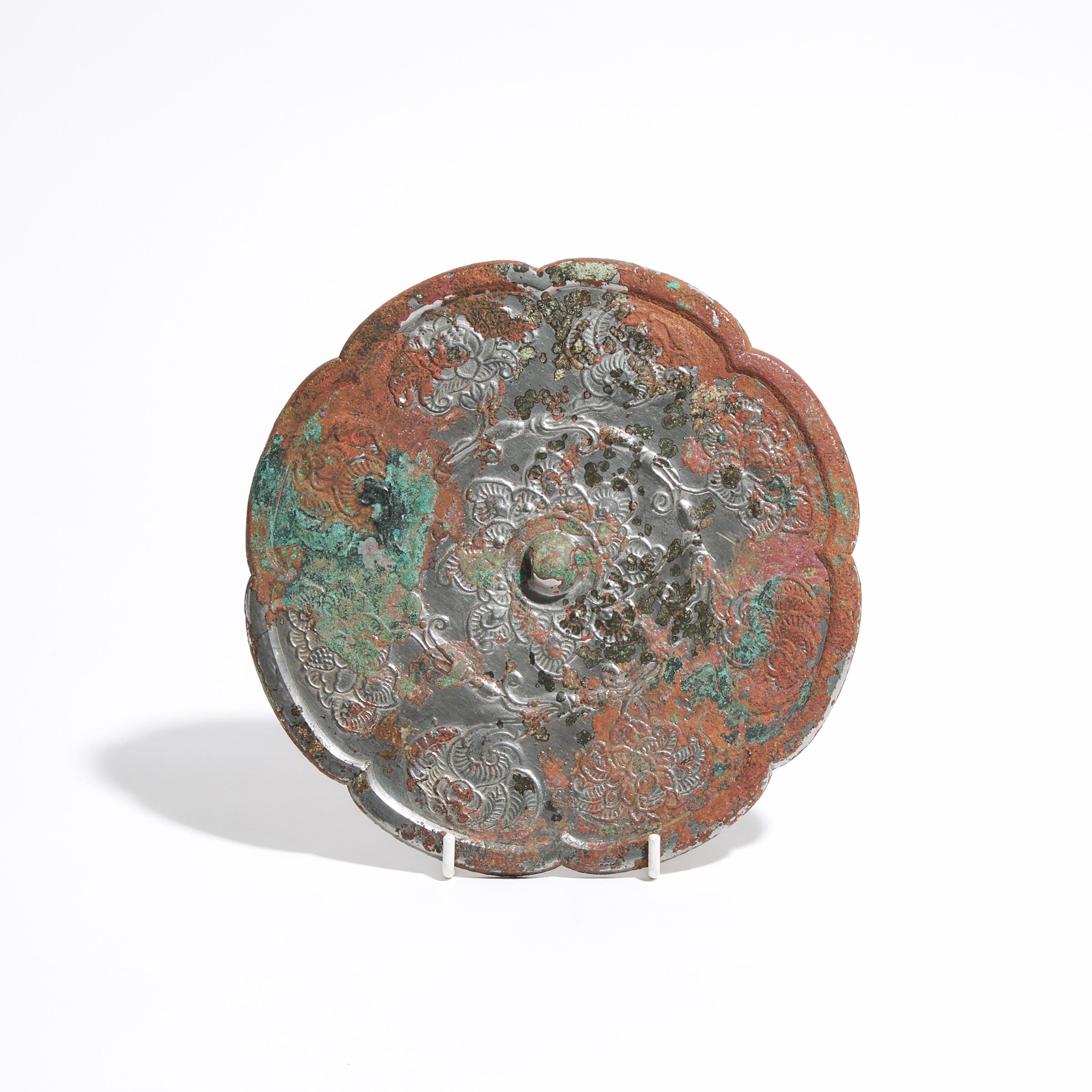 A Bronze Octalobed 'Flower' Mirror, Tang Dynasty (AD 618-907)