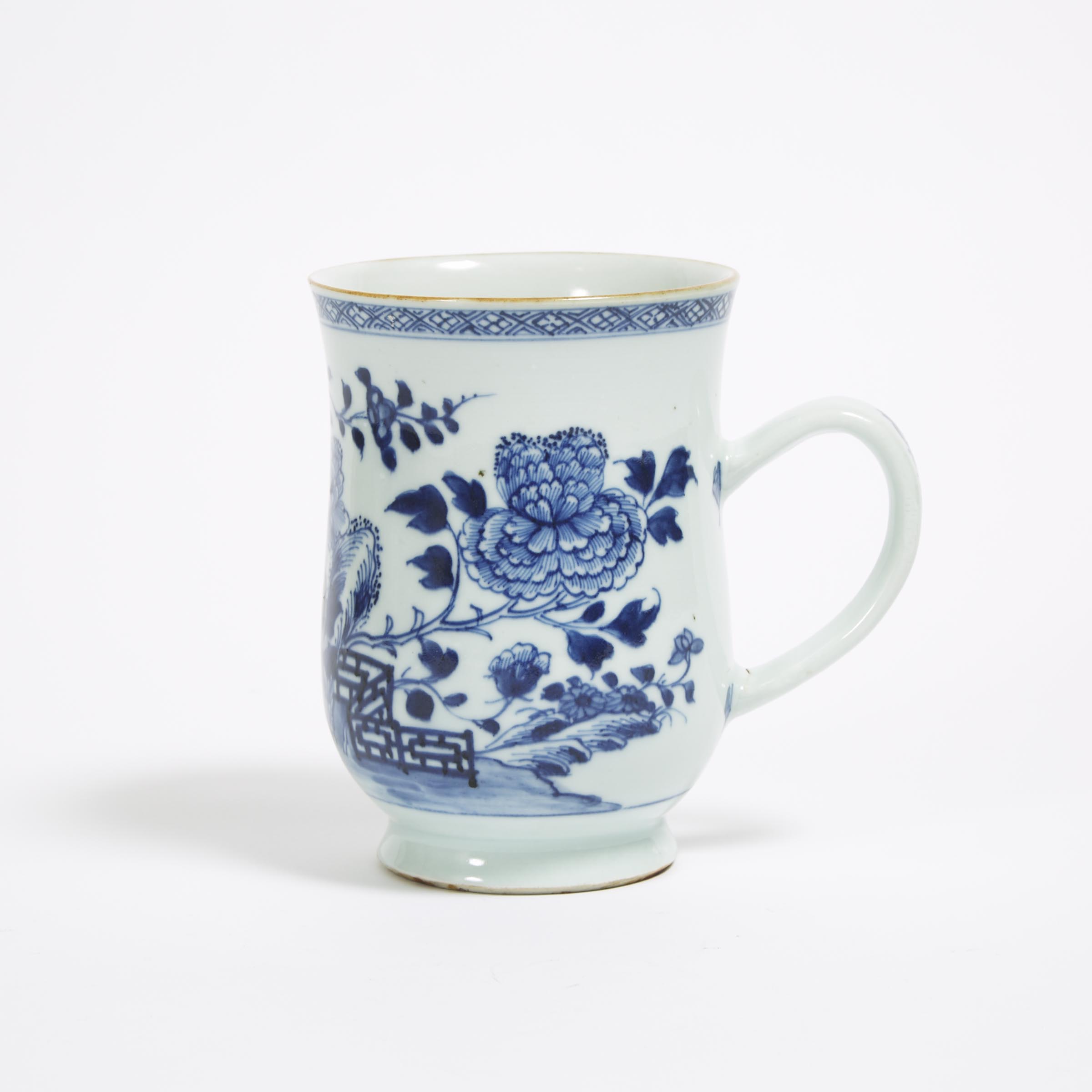A Chinese Export Blue and White Tankard, 18th Century