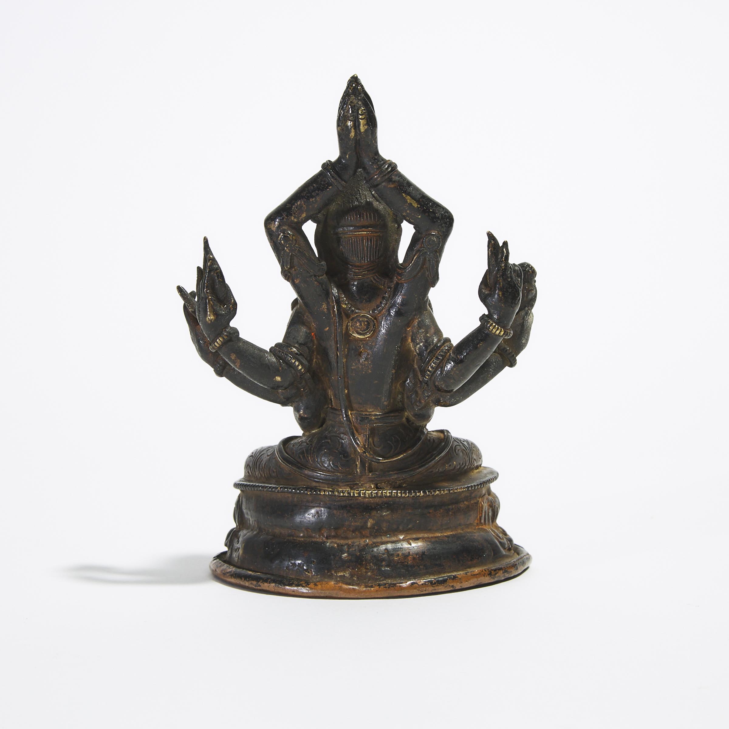 A Bronze Figure of Manjushri Namasanghiti, Nepal, 16th Century or Later