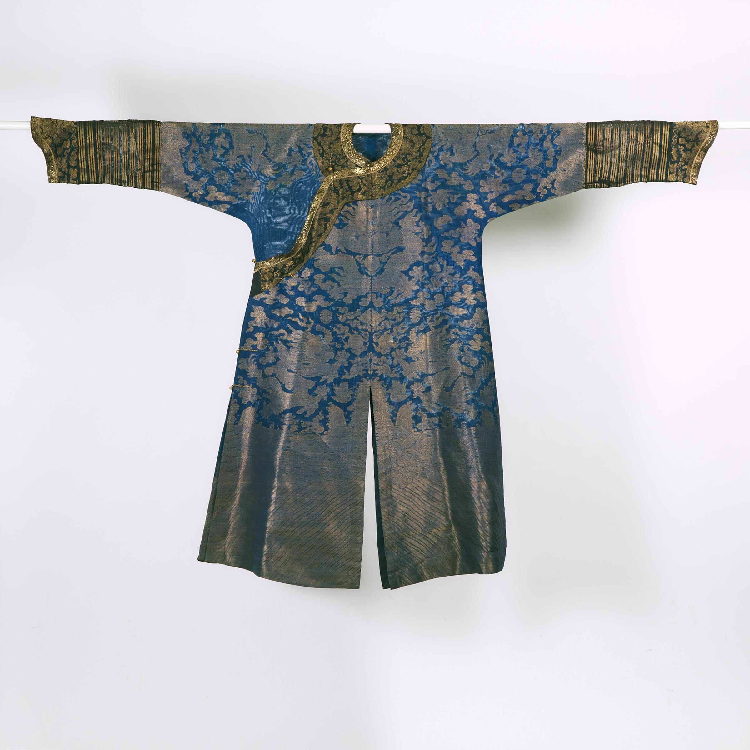 A Blue-Ground Summer Gauze 'Nine Dragon' Robe, Jifu, Late Qing Dynasty, 19th/20th Century