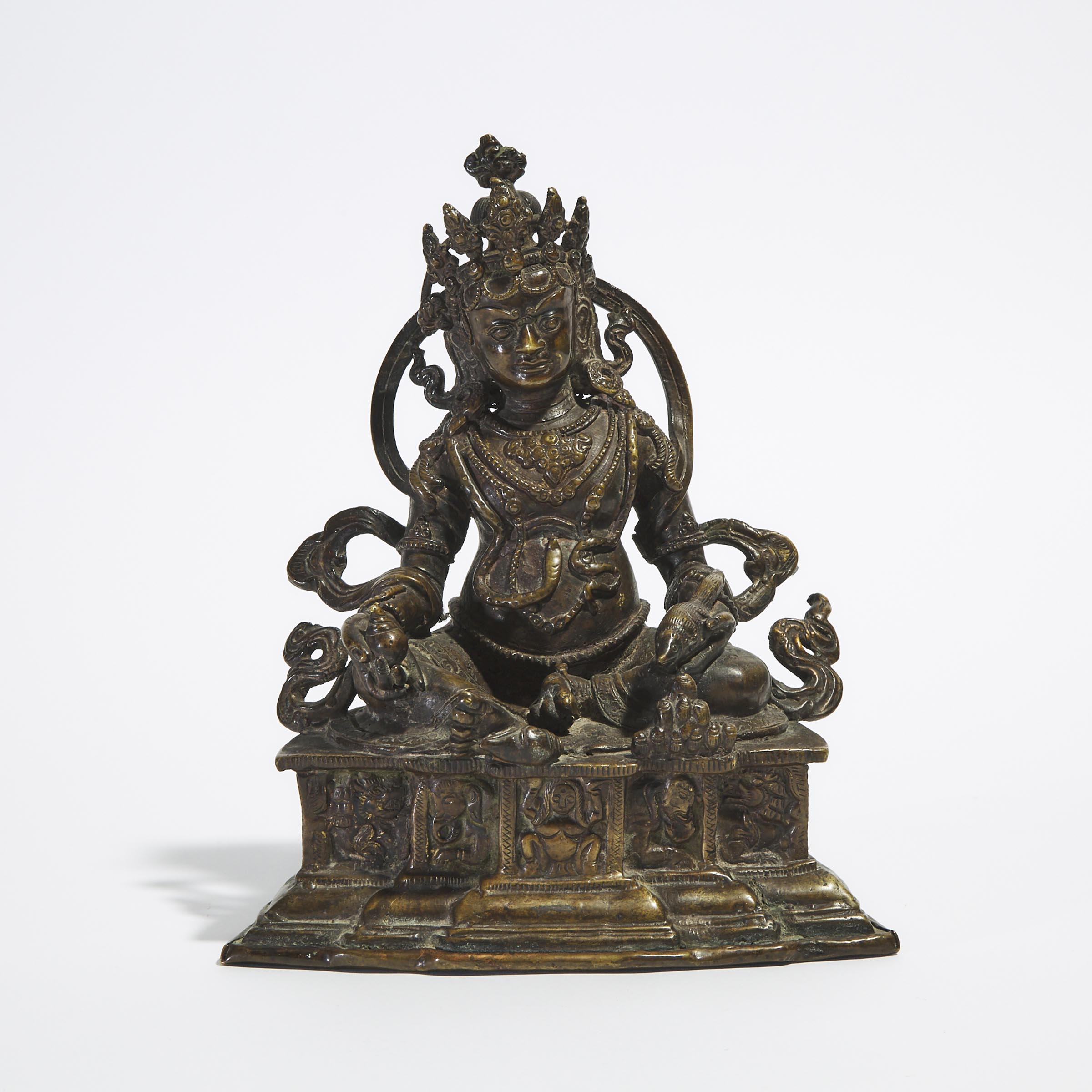 A Bronze Figure of Vaisravana, Tibet/Mongolia, 18th Century or Later