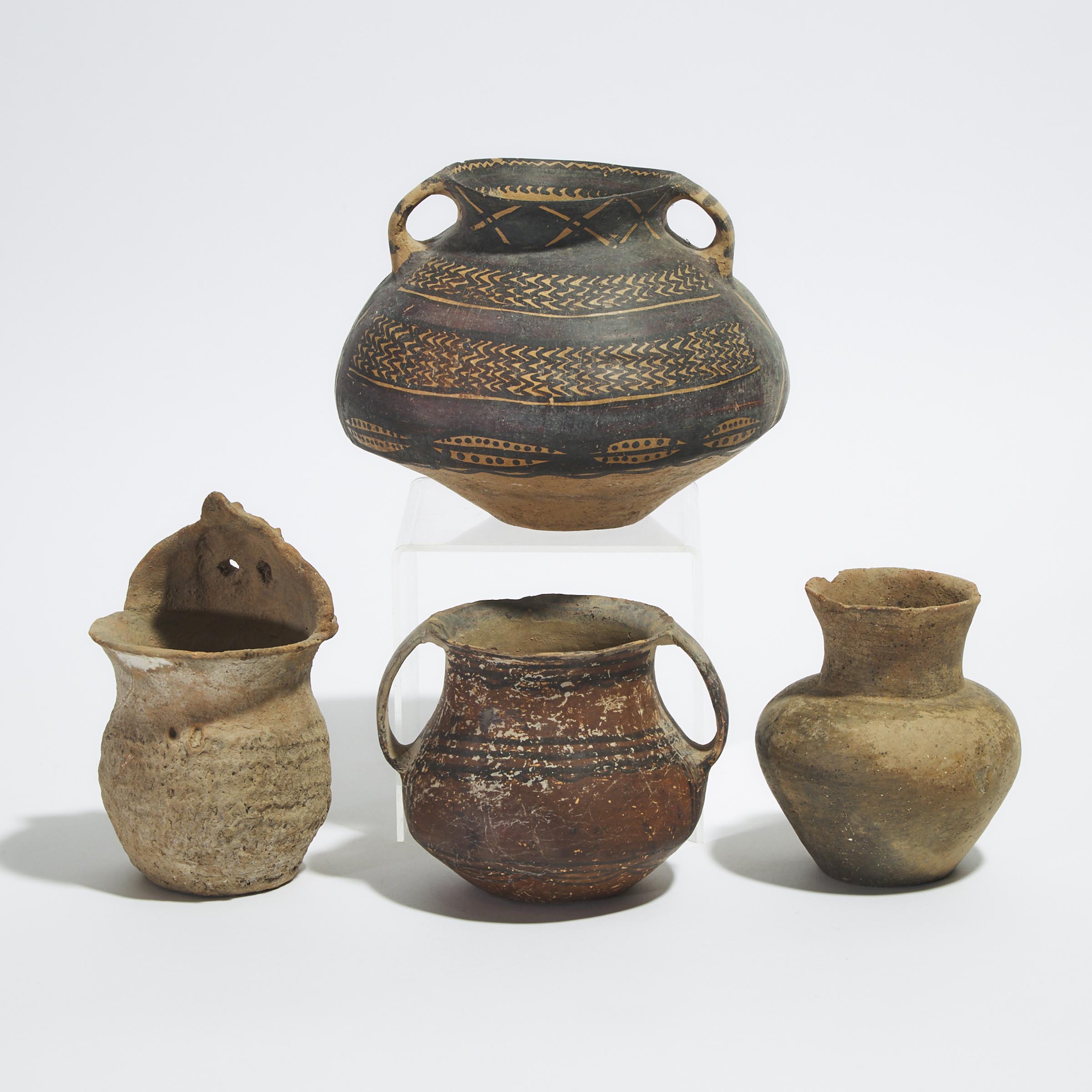 A Group of Four Pottery Jars, Neolithic Period