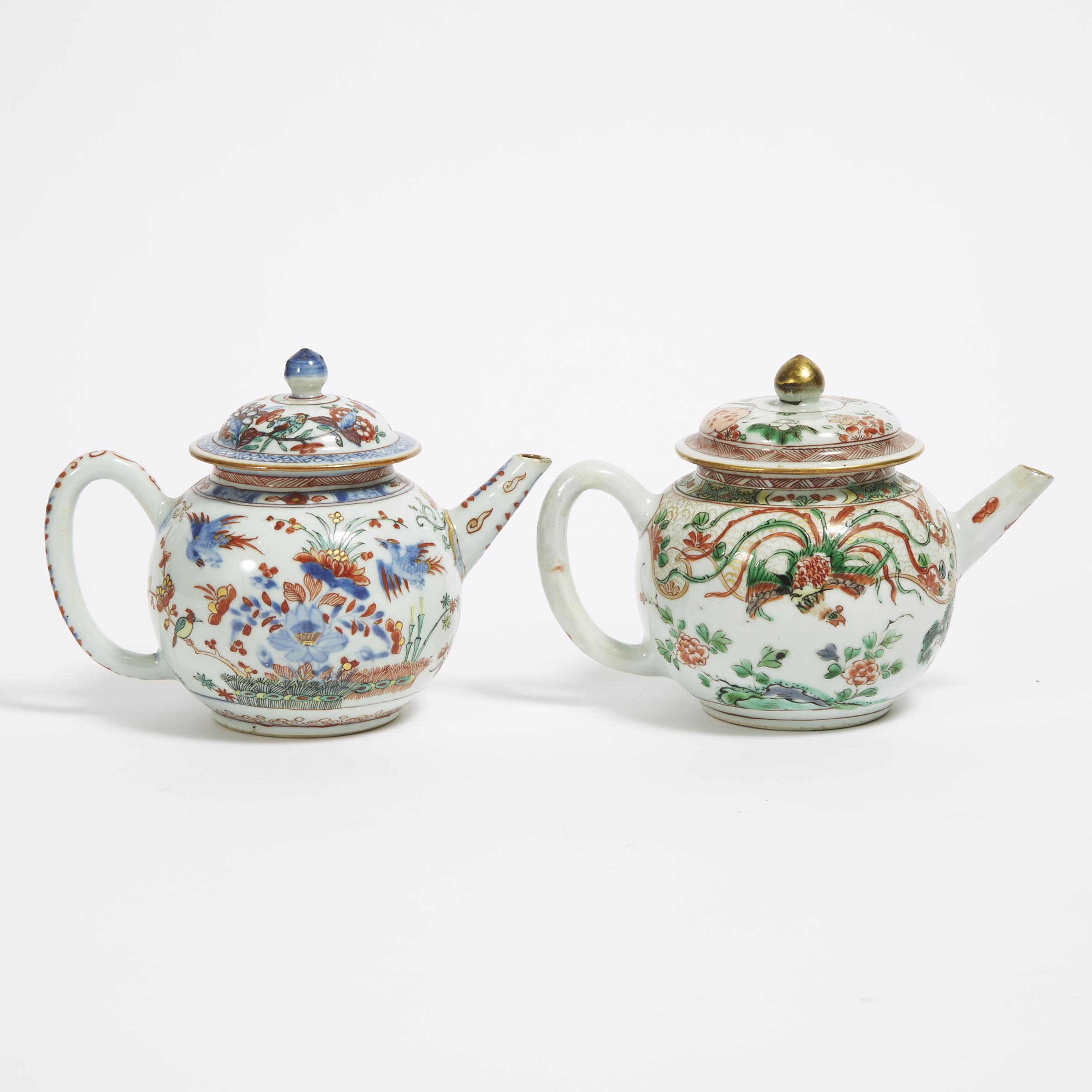 Two Chinese Imari Teapots, 18th Century