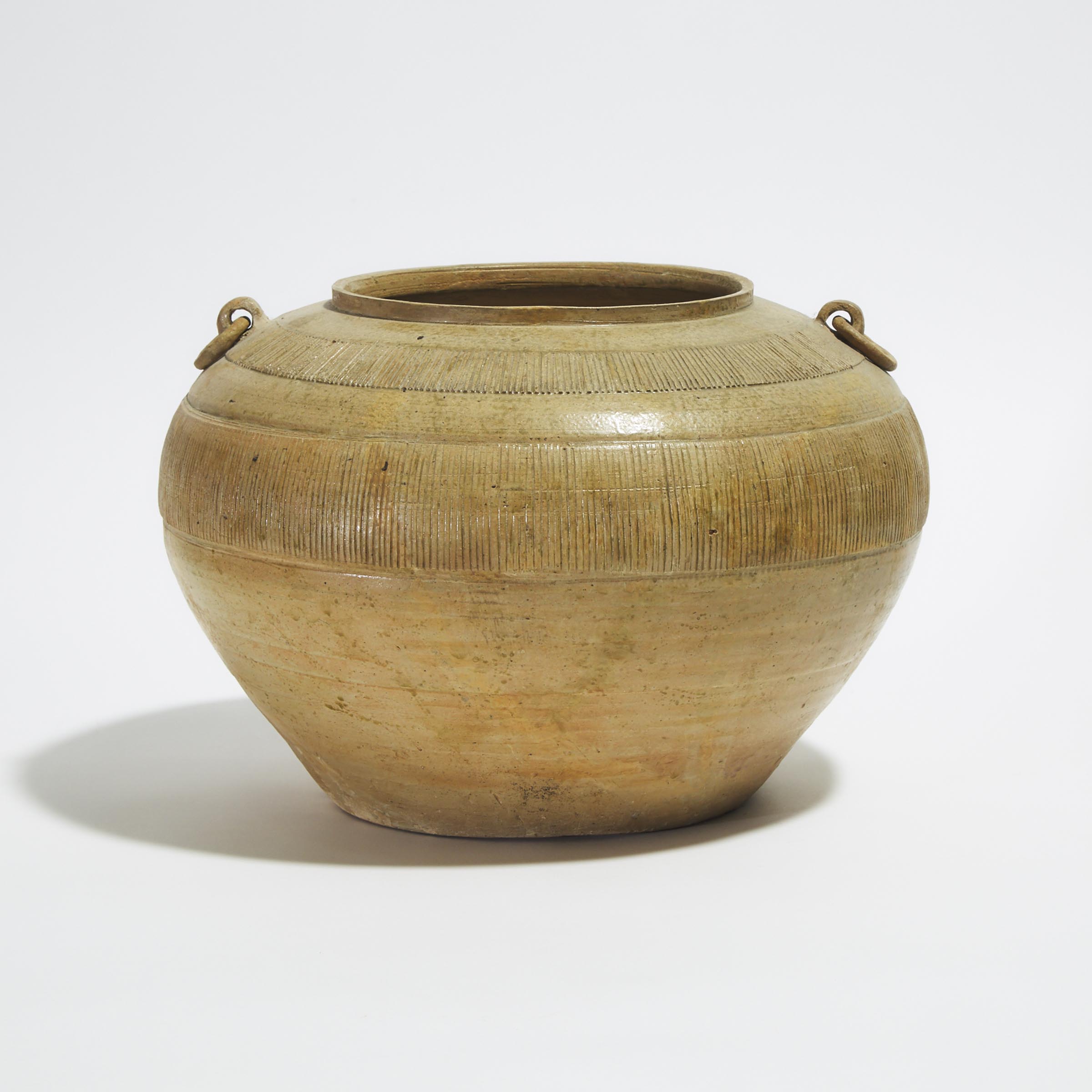 A Large 'Proto-Porcelain' Jar, Warring States Period (475-221 BC)
