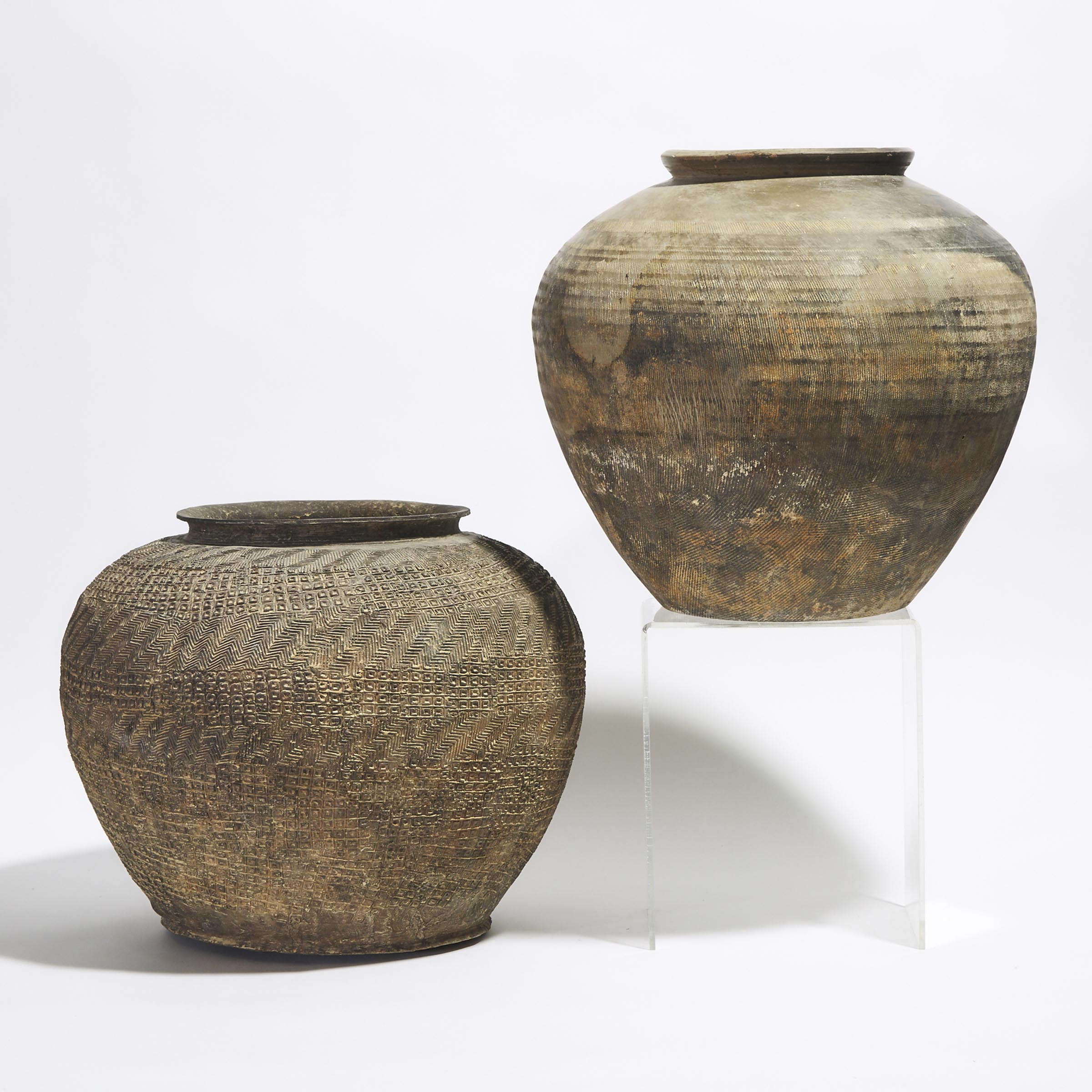 Two Large Pottery Jars, Warring States Period (475-221 BC)