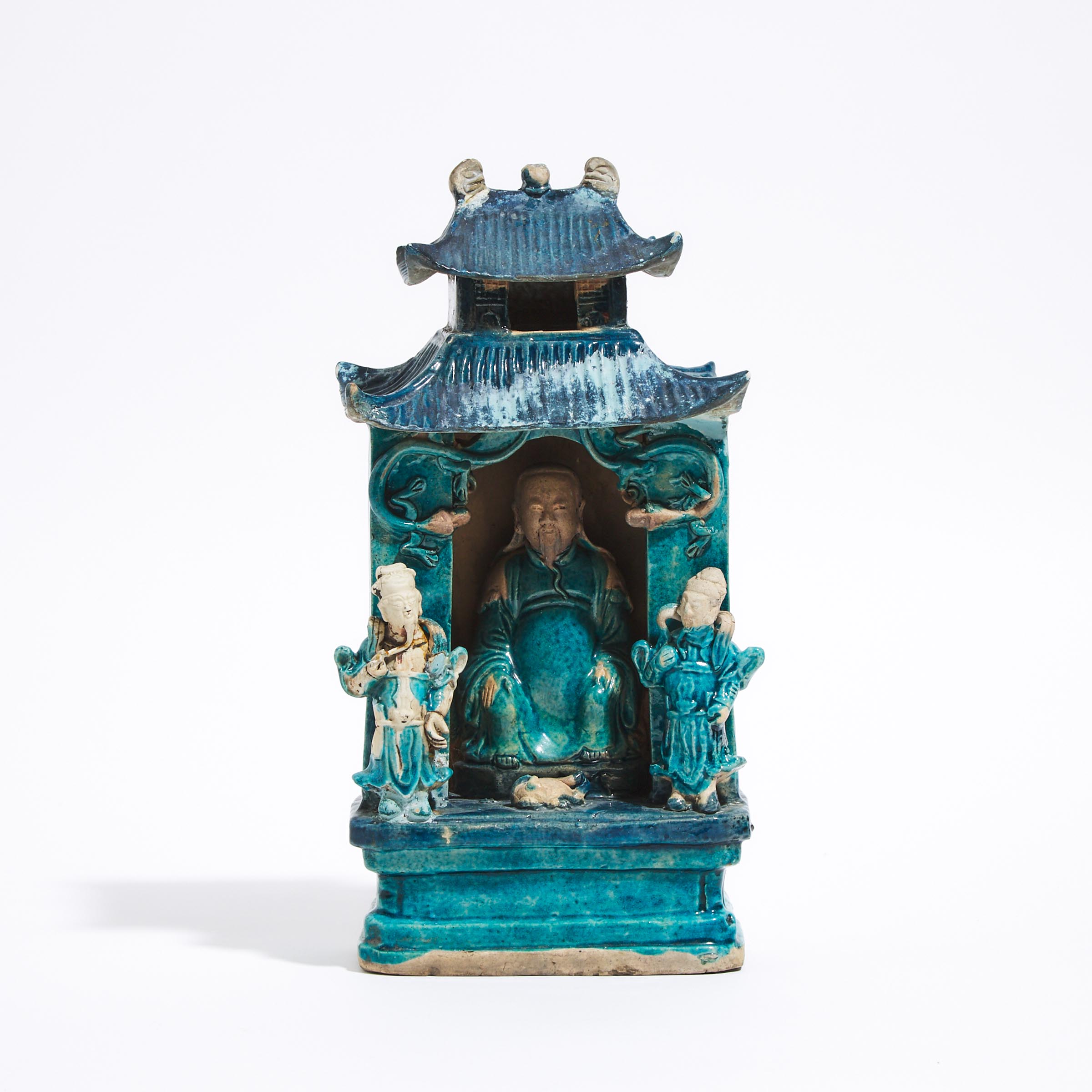 A Fahua-Type Model of a Shrine of Zhenwu, Ming Dynasty (1368-1644)