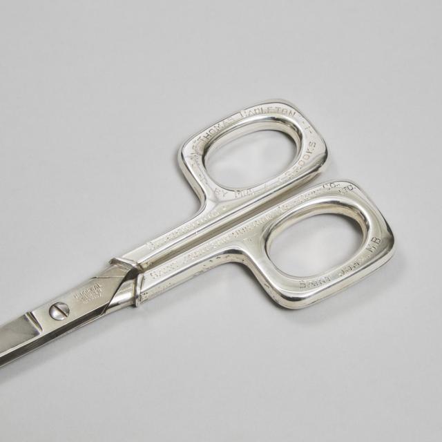 Canadian Silver Presentation Tray and Ceremonial Silver Scissors, Henry Birks & Sons, 1960