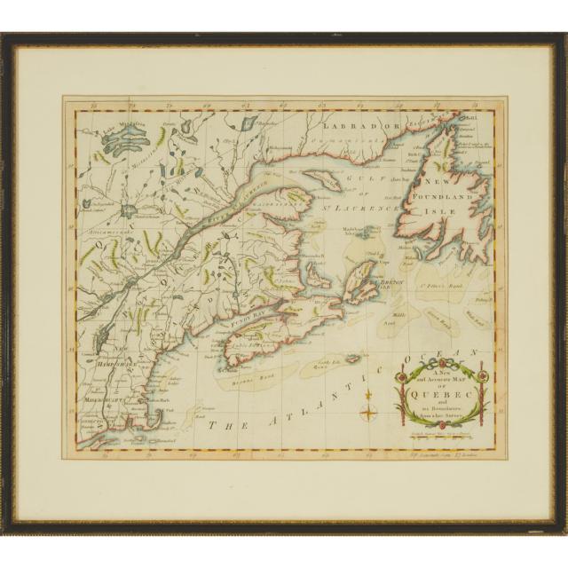 Two British School Maps of Eastern Canada, late 18th century 