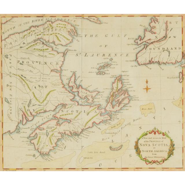Two British School Maps of Eastern Canada, late 18th century 