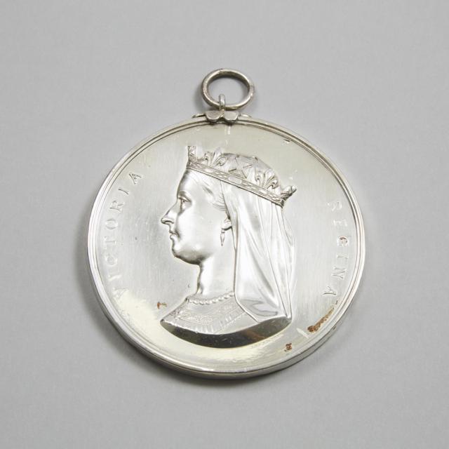 Silver Canadian Indian Peace Treaty Medal, Unissued, after 1838