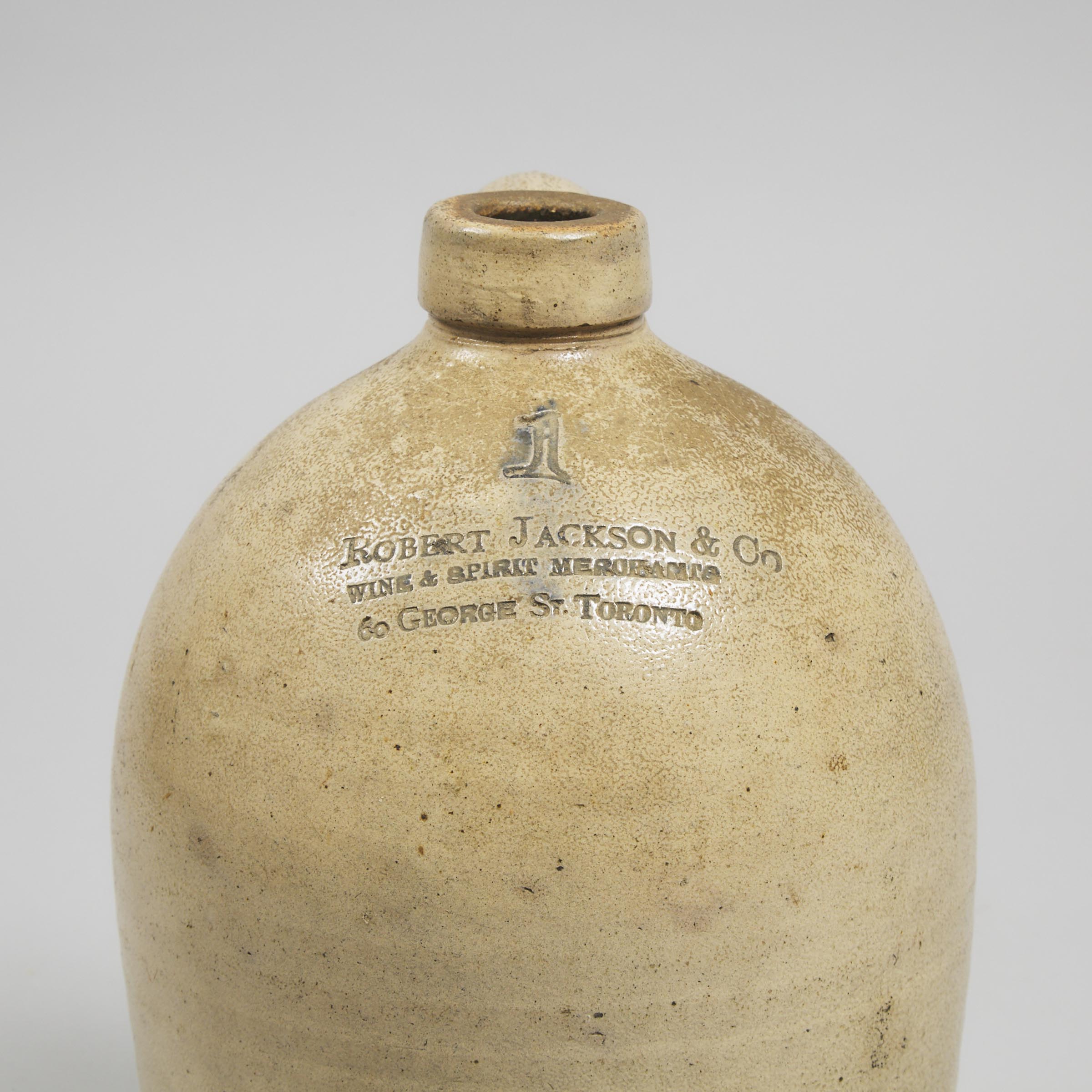 Canadian Stoneware One Gallon Jug, 19th century