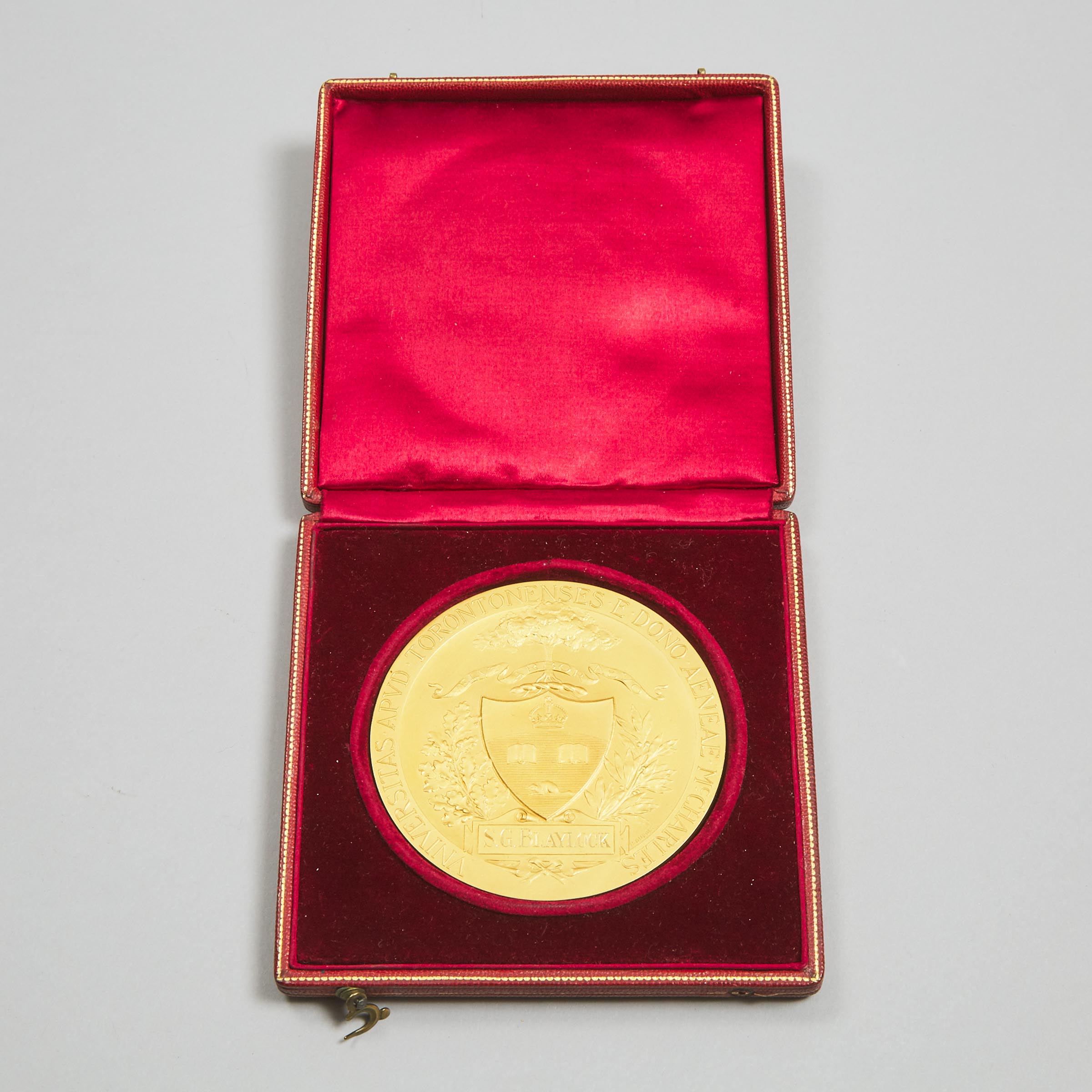 Gold Medal to Selwyn Gwillym Blaylock: University of Toronto McCharles Award for Outstanding Work in Canadian Metallurgy, 1924