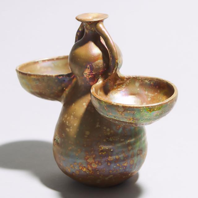 Beatrice Wood (American, 1893-1998), Lustre Glazed Vase, c.1980