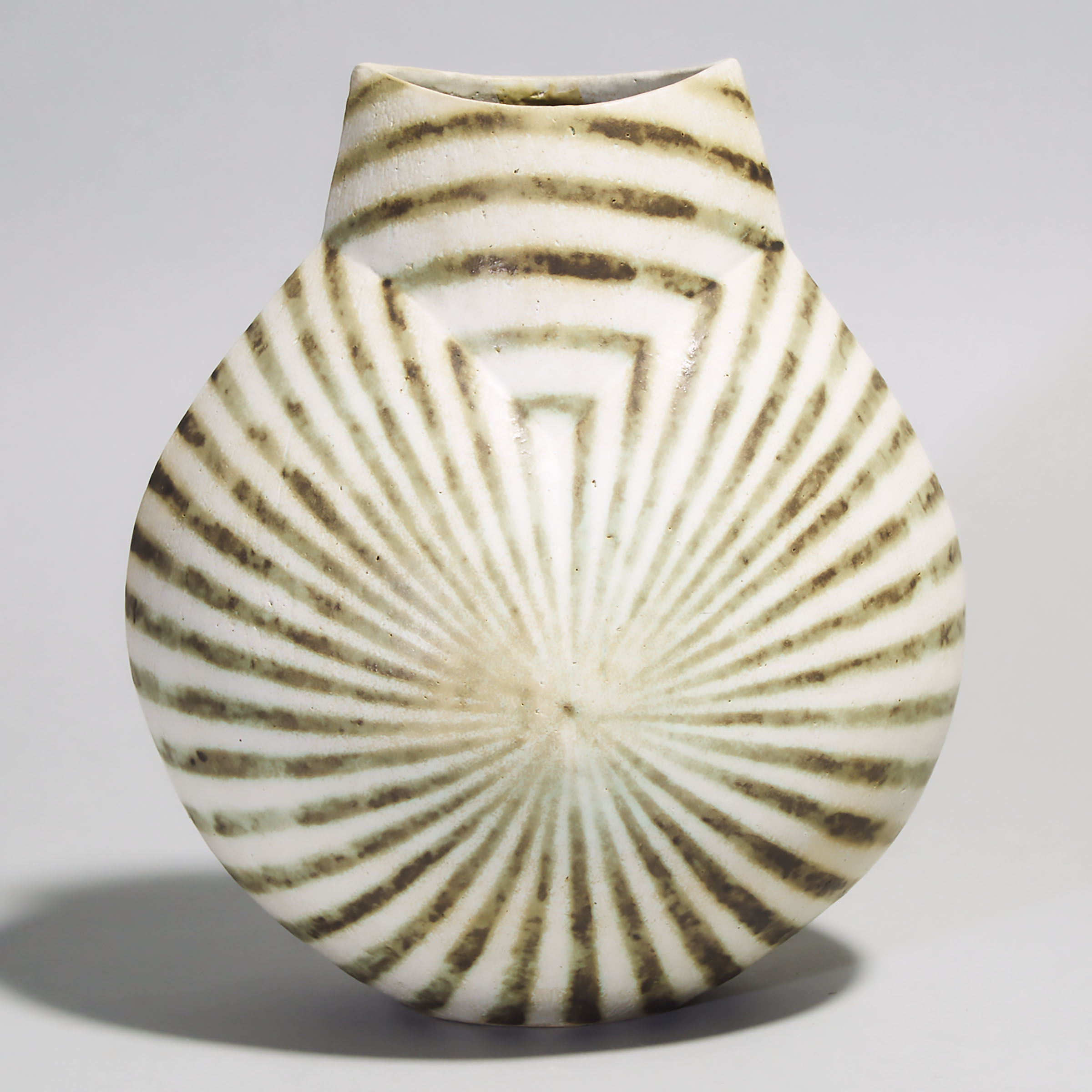 John Ward (British, b.1938), Striped Stoneware Vase, c.1993