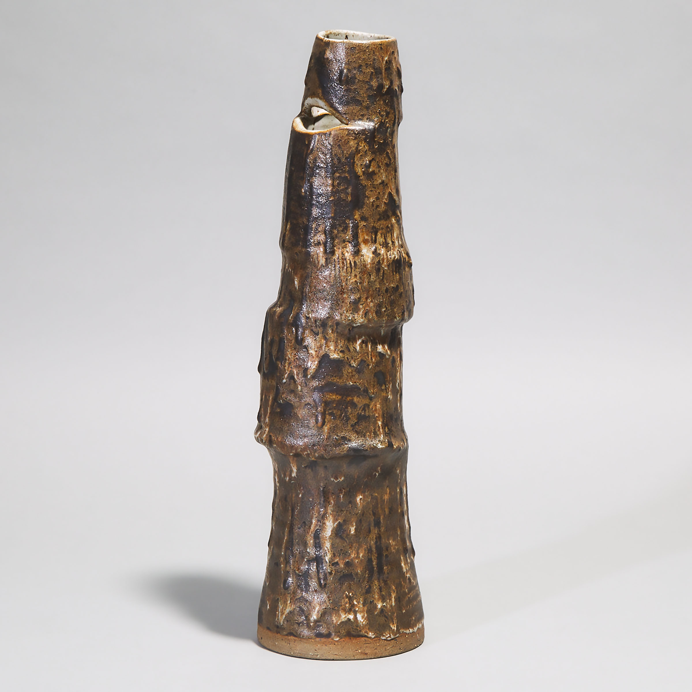 Tessa Kidick (Canadian, 1915-2002), Tall Stoneware Vase, 1972
