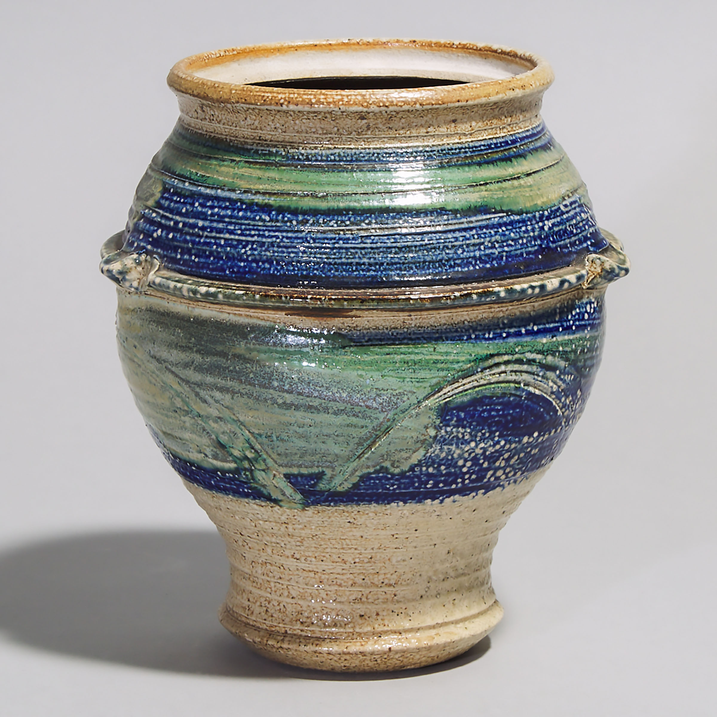 Wayne Cardinalli (Canadian, b.1944), Salt Glazed Stoneware Vase, c.1974