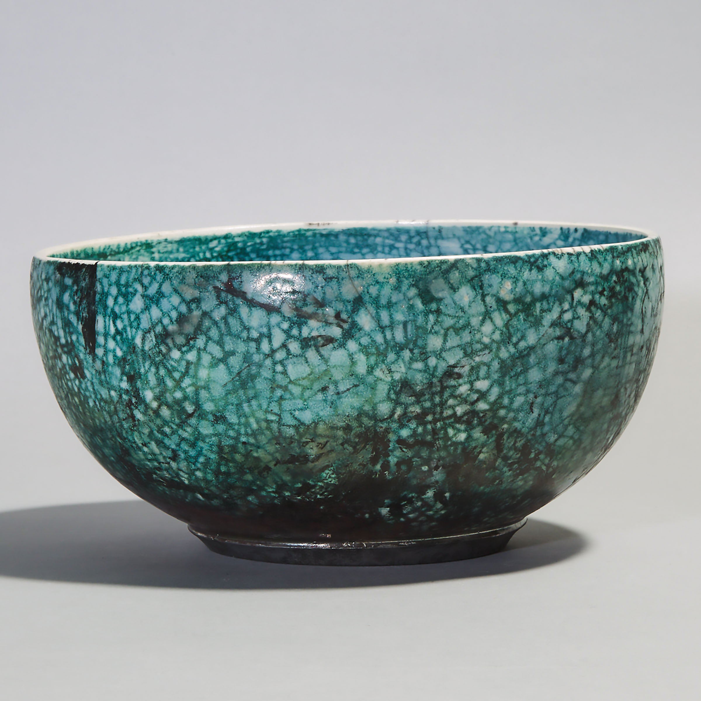 Susan Wintrop (Canadian, b.1953), Turquoise Crackle Glazed Bowl, c.1995