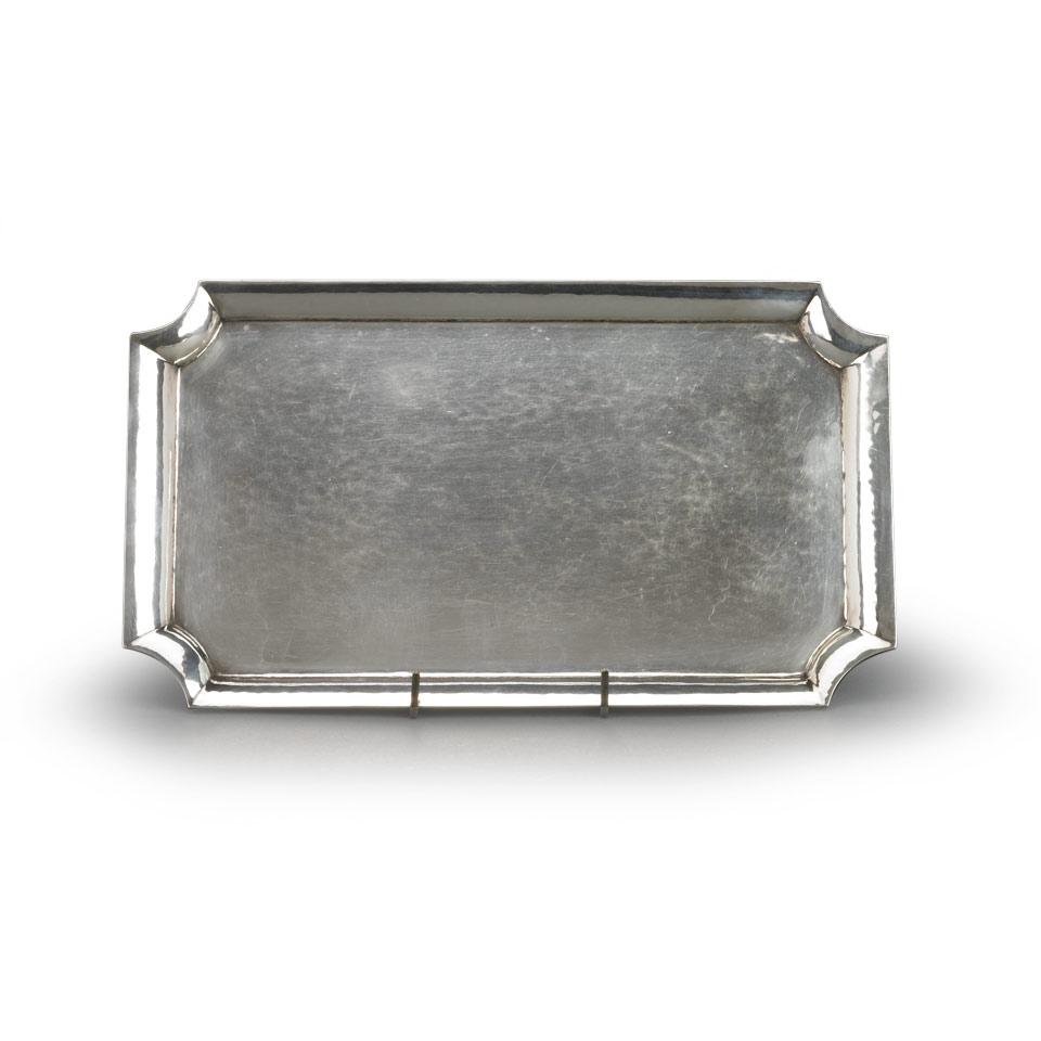 Danish Silver Small Tray, #305, Georg Jensen, Copenhagen, 1925-30