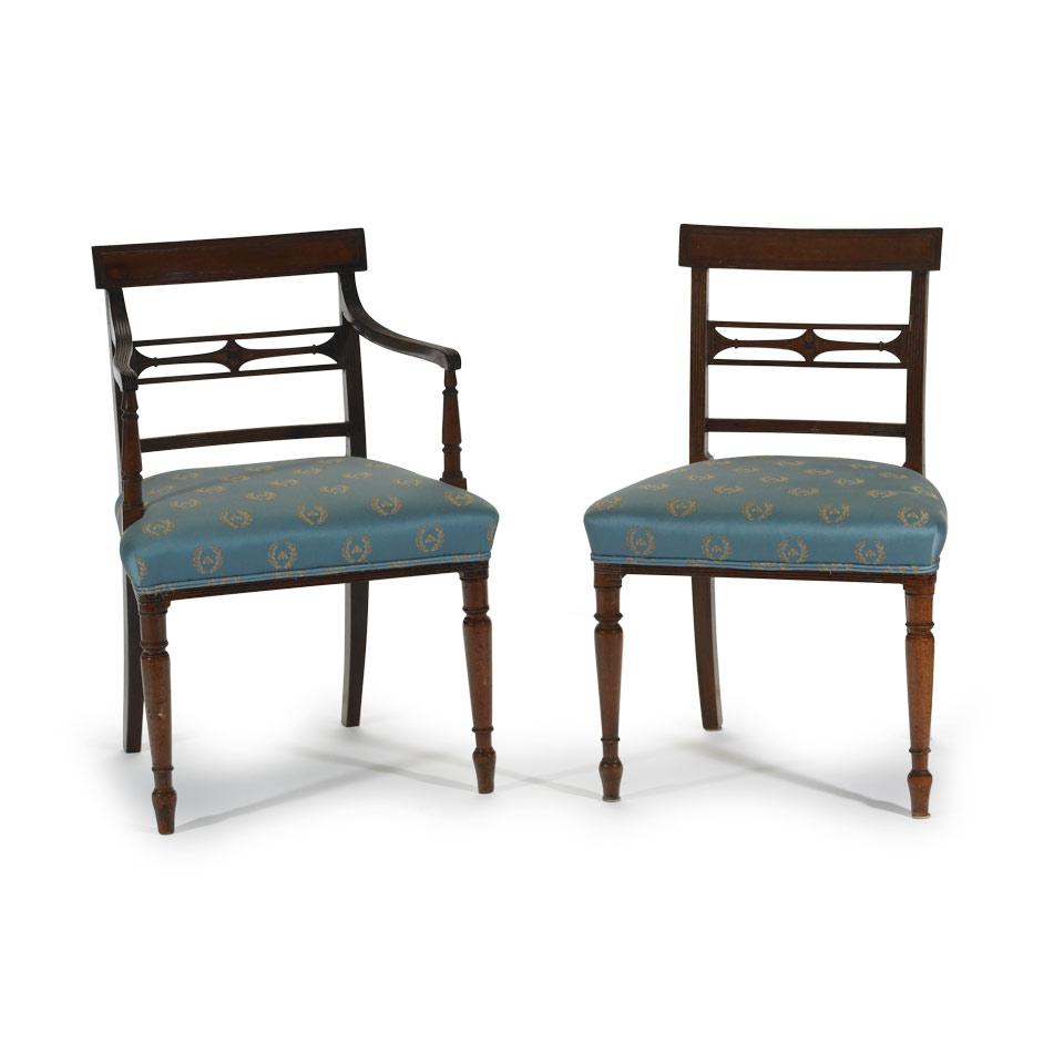 Set of Six George III Mahogany Dining Chairs