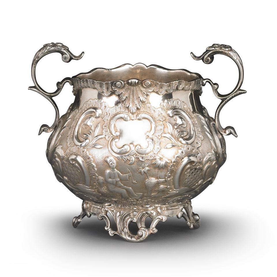 Victorian Irish Silver Sugar Bowl, James Moore, Dublin, 1846