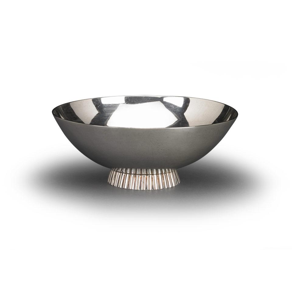 English Silver Footed Bowl, Wakely & Wheeler, London, 1938