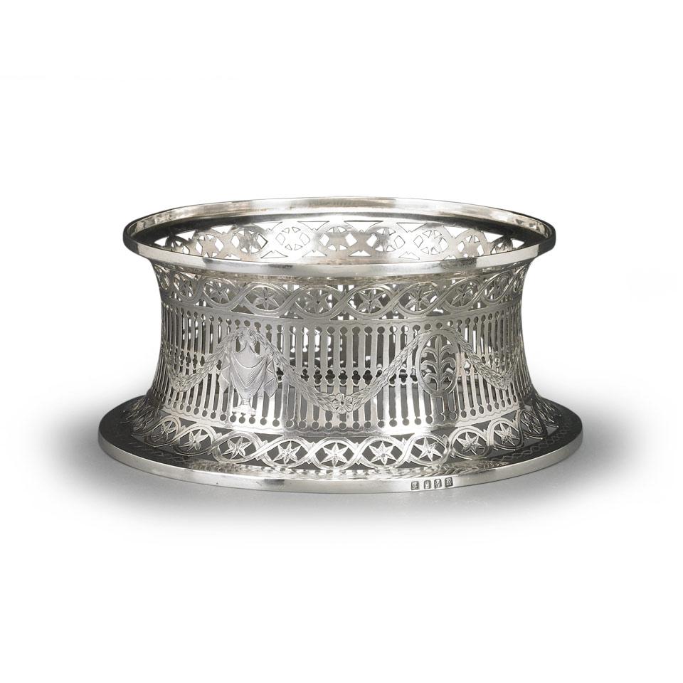 Irish Silver Pierced Dish Ring, Edmond Johnson, Dublin, 1912
