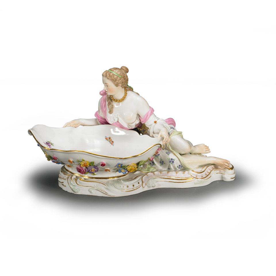 Meissen Figural Sweetmeat Dish, late 19th century