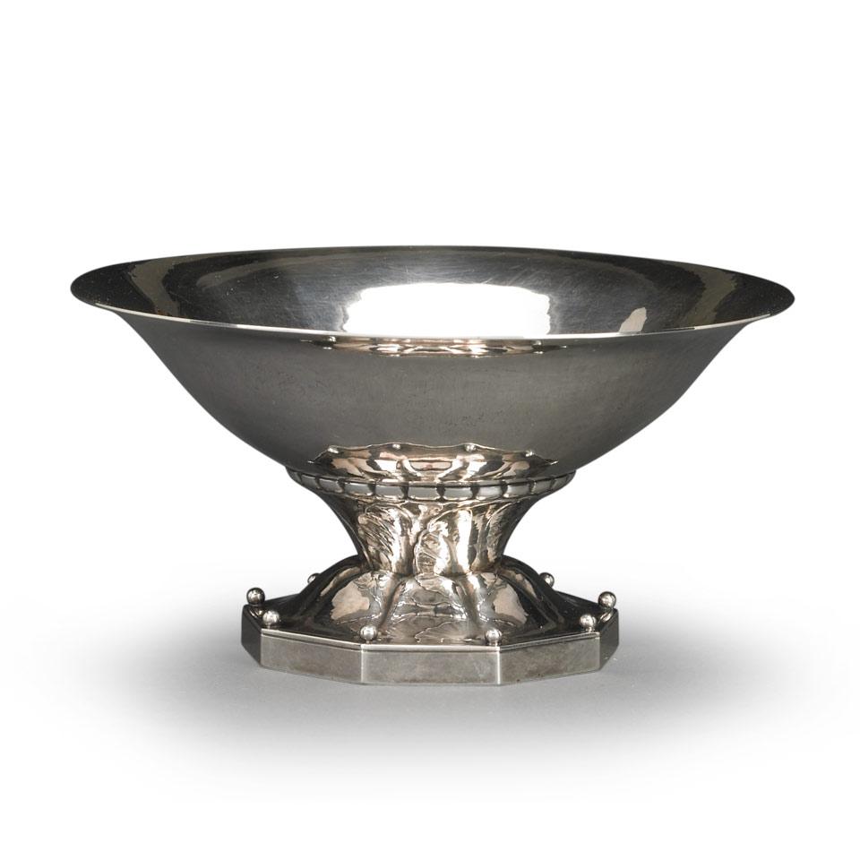 Danish Silver Small Footed Bowl,  #181A, Georg Jensen, Copenhagen, c.1925-30