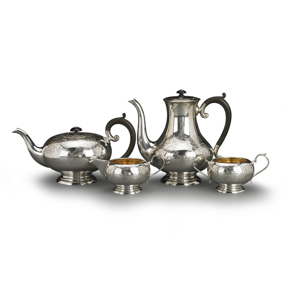 English Silver Tea and Coffee Service, Charles S. Green & Co., Birmingham, 1952