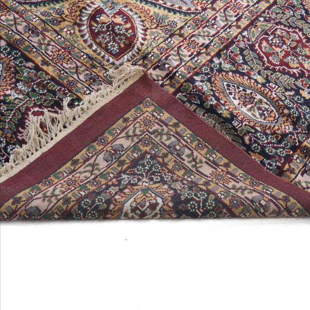 Indian Kashmir Mercerized Cotton Carpet, late 20th century