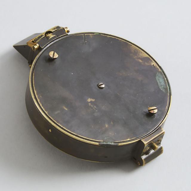 English Surveyor's Prismatic Pocket Compass, Wm. Stanley, Great Turnstile, Holborn, London, early 20th century