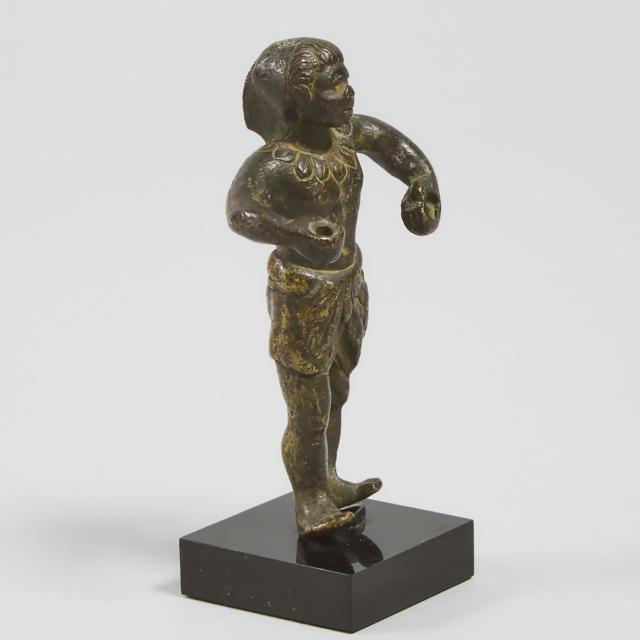 Small Italian Bronze Nubian Figure, 18th century or earlier