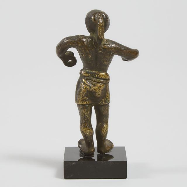 Small Italian Bronze Nubian Figure, 18th century or earlier