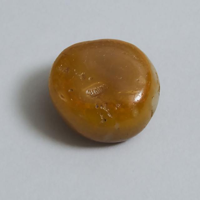 Indus Valley Carnelian Intaglio Seal With a Bull, 2600-1900 B.C.