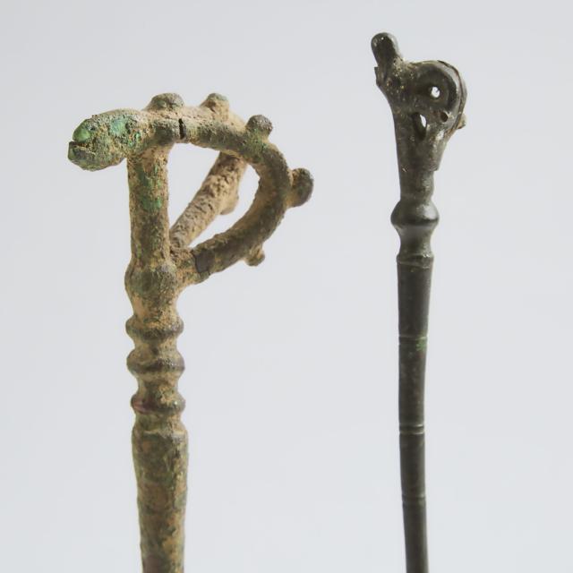 Seven Luristan Bronze Hair and Cloak Pins, Western Iran, 12th century B.C.