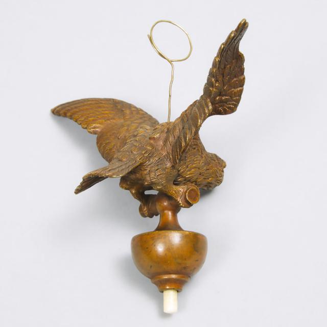 Austrian Bronze Eagle Form Servant Call Button, c.1900