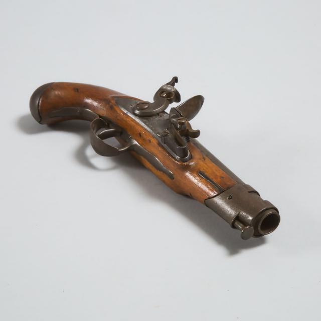 Belgian Flintlock Pistol, signed Gosuin, Liege, early 19th century