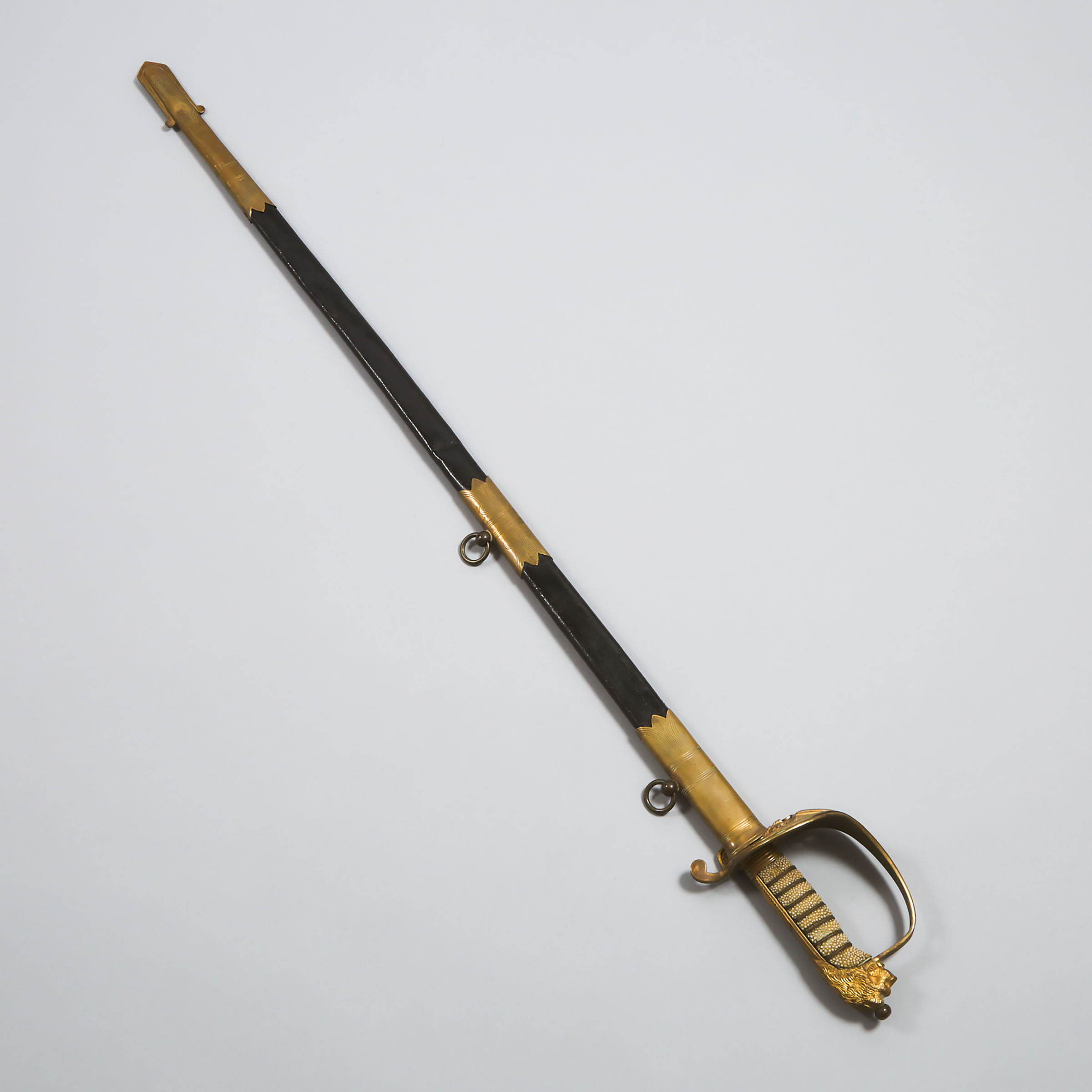 George V WWI Royal Navy Reserve Officer's Sword, J.R. Gaunt & Son, London, early 20th century