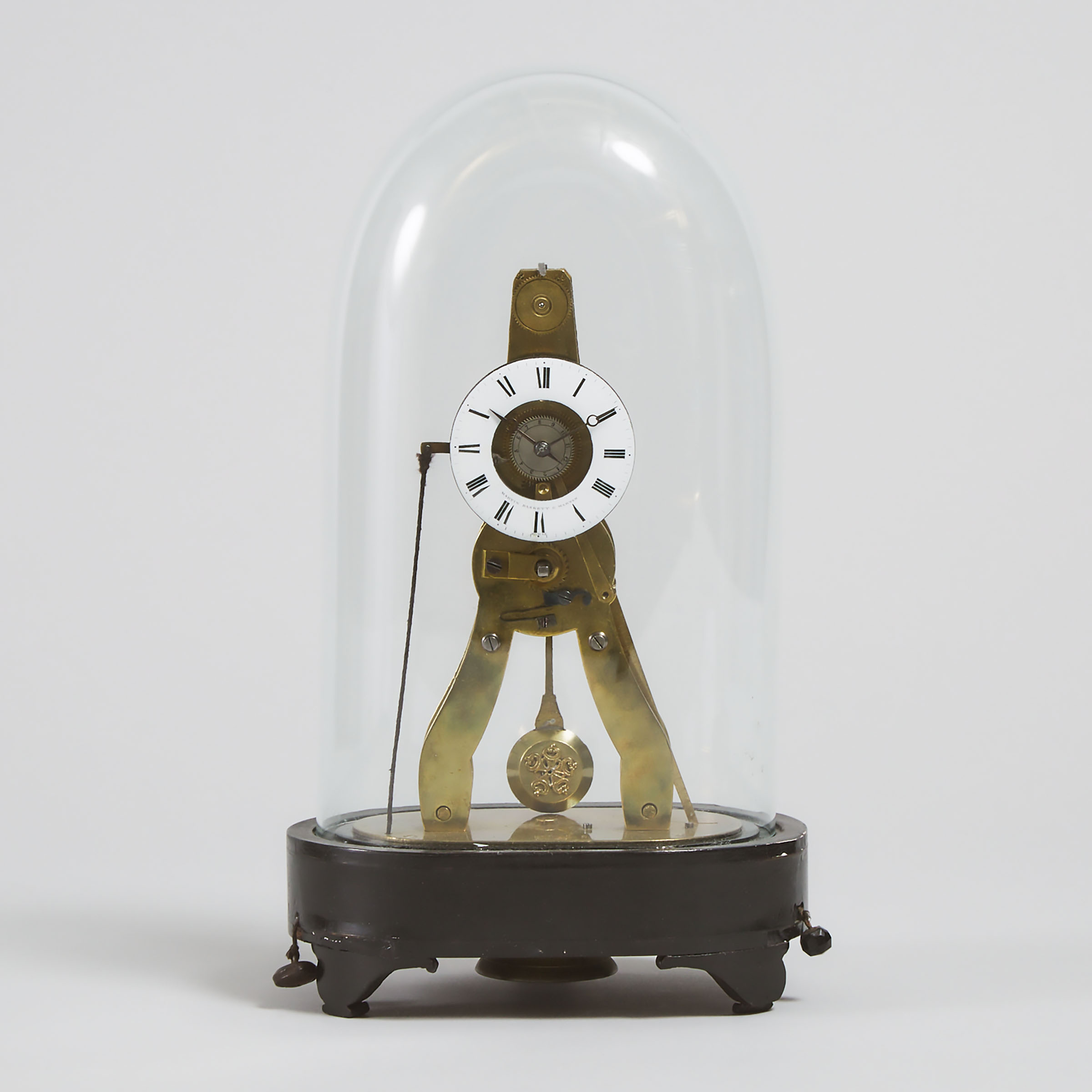 French Skeleton Alarm Timepiece, c.1860